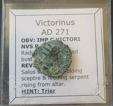 #k060# Roman bronze Antoninianus coin of Victorinus from 271 AD