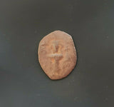 #h460# Byzantine Follis coin of Constans II from 641-668 AD (Constantinople)