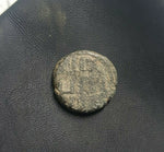 #k166# Anonymous copper Umayyad Fals coin from Tabariya (Israel) 711-750 AD