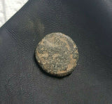 #k166# Anonymous copper Umayyad Fals coin from Tabariya (Israel) 711-750 AD