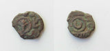 #e005# Anonymous Umayyad Fals coin from al-Ramla ca. 735-750