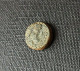 Greek bronze ae11 coin from Seleucid King Antiochus III, 222-187 BC
