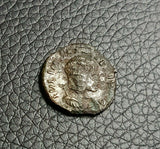 Roman silver fouree denarius coin of Julia Domna from 211-216 AD