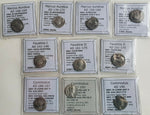 Identified Roman Silver Denarius Coins from BC 100-250 AD