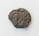 #e005# Anonymous Umayyad Fals coin from al-Ramla ca. 735-750